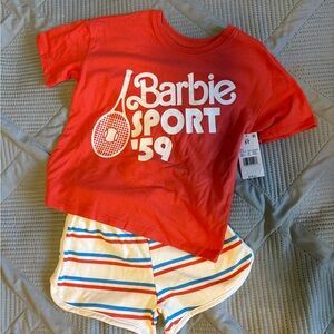 Barbie Sport Kids  Set - Red and White